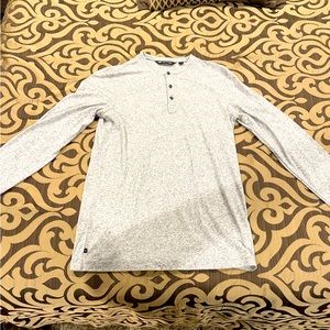 Grey TravisMathew long-sleeve Buttoned T-shirt